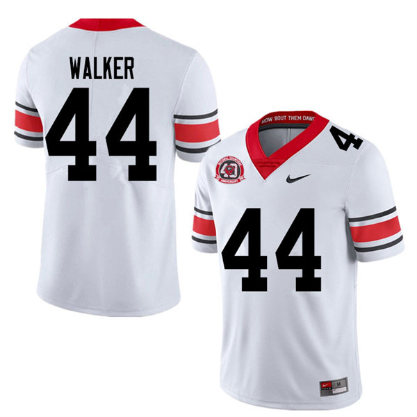 Mens #44 Travon Walker Georgia Bulldogs Stitched Nike White Alternate 40th anniversary College Football Game Jersey S-3XL