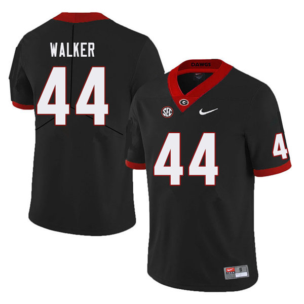 Mens #44 Travon Walker Georgia Bulldogs Stitched Nike Black College Football Game Jersey S-3XL 