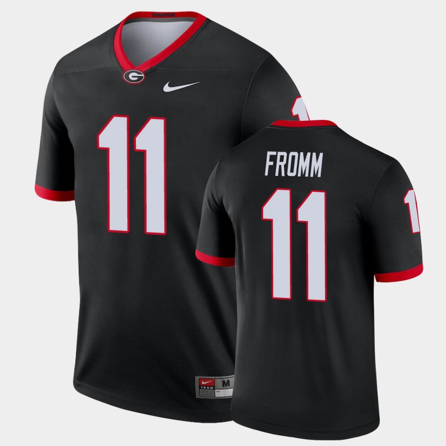 Mens #11 Jake Fromm Georgia Bulldogs Stitched Nike Black College Football Game Jersey S-3XL 