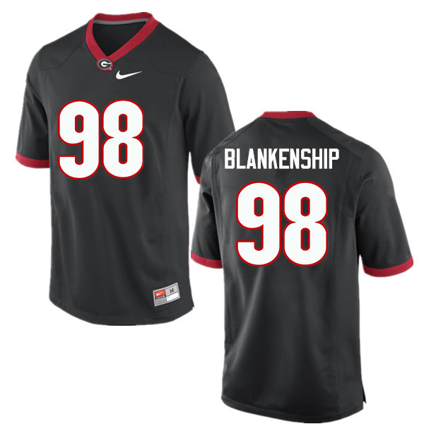 Mens #98 Rodrigo Blankenship Georgia Bulldogs Stitched Nike Black College Football Game Jersey S-3XL 