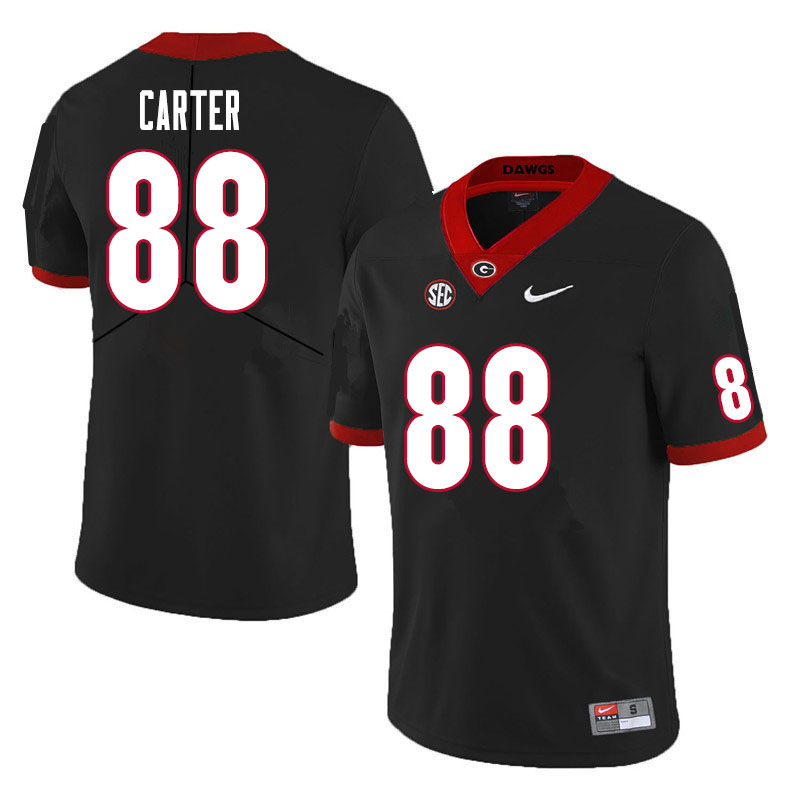 Mens #88 Jalen Carter Georgia Bulldogs Stitched Nike Black College Football Game Jersey S-3XL 