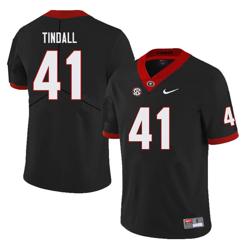 Mens #41 Channing Tindall Georgia Bulldogs Stitched Nike Black College Football Game Jersey S-3XL 