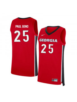 Men's #25 Kenny Paul Georgia Bulldogs Nike Red Stitched College Basketball Jersey