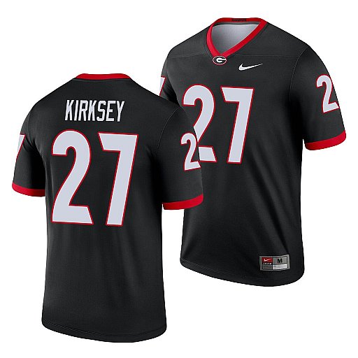 Mens #27 Austin Kirksey Georgia Bulldogs Stitched Nike Black College Football Game Jersey S-3XL