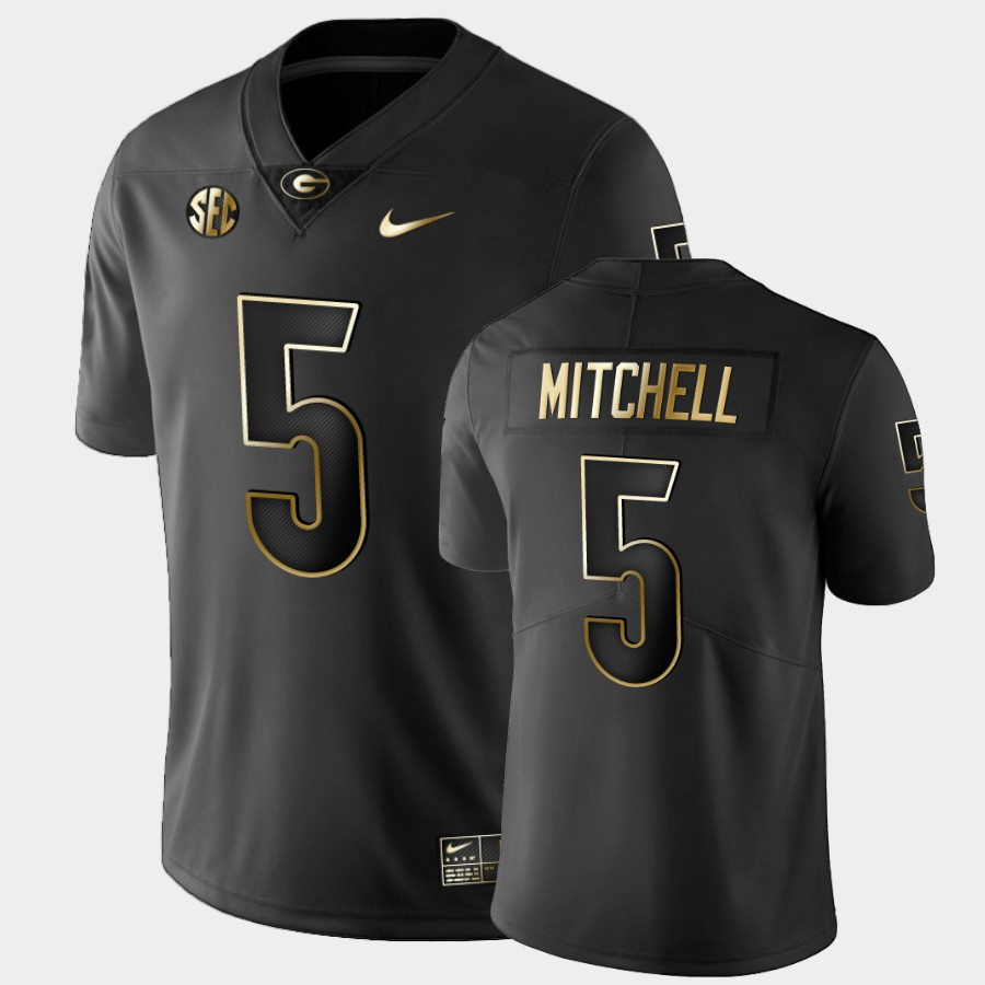 Mens #5 Adonai Mitchell Georgia Bulldogs Stitched Nike Golden College Football Game Jersey S-3XL