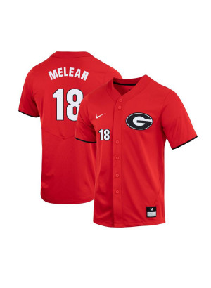 Men's #18 Bryce Melear Georgia Bulldogs Nike Red Alumni Baseball Player Jersey
