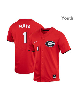 Youth's #1 Buddy Floyd Georgia Bulldogs Nike Red Alumni Baseball Player Jersey